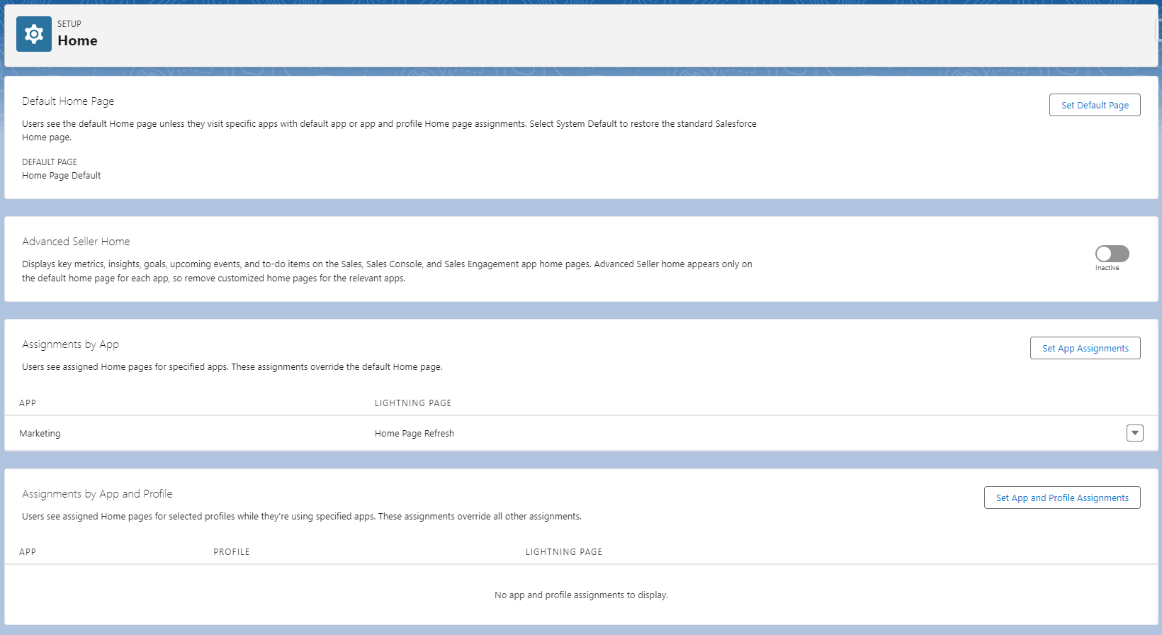 Seller Setting Page Example Understanding Salesforce’s Seller Home