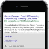 google ads on cell phone